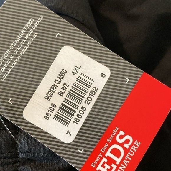 Dickies wide leg tie waist pocket black srub uniform pants - Picture 12 of 12